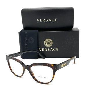 VERSACE VE3315 108 Havana / Demo Lens 52mm Eyeglasses